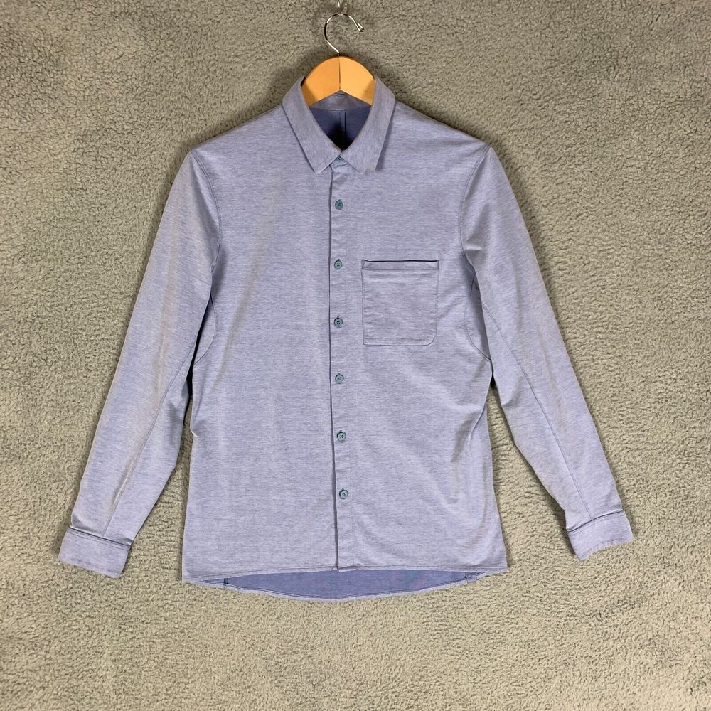 lululemon athletica Blue Casual Button Down Shirt